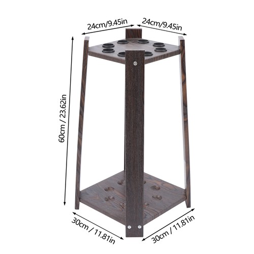 Floor Stand Rack Billiard Pool Stick Holder Fishing Pole Organizer 8/10 holes - Picture 3 of 25