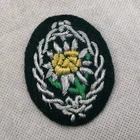 Military WW2 GERMAN WH HEER MOUNTAIN TROOPS EDELWEISS SLEEVE INSIGNIA PATCH