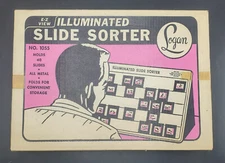 Vintage Logan E-Z View Illuminated Slide Sorter No. 1055  Original Box