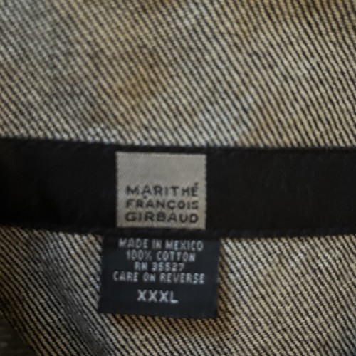 Marithe Francois Girbaud Jean Jacket Men's XXXL 3XL Vintage Black Denim - Picture 5 of 13