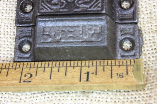 Old Cabinet Catch Jelly Cupboard Latch Vintage Rustic Cast Iron T Knob Windsor - Picture 7 of 14