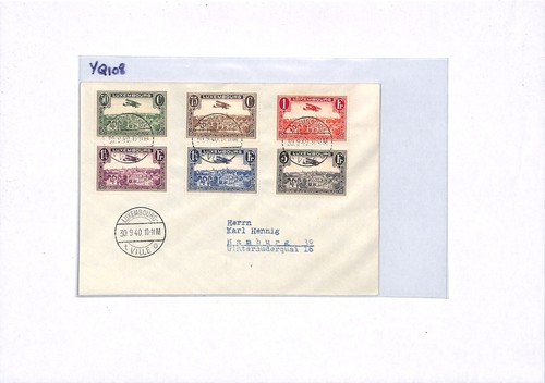 LUXEMBOURG Air Mail Cover WW2 1940 GERMANY Hamburg Occupation YQ108 - Picture 3 of 14