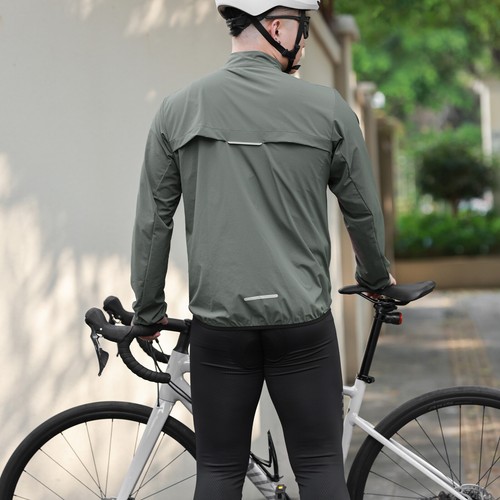 WOSAWE Chaqueta resistente al viento resistente al desgaste y pantalones con tirantes acolchados para hombres conjuntos de ciclismo S-3XL - Imagen 12 de 21