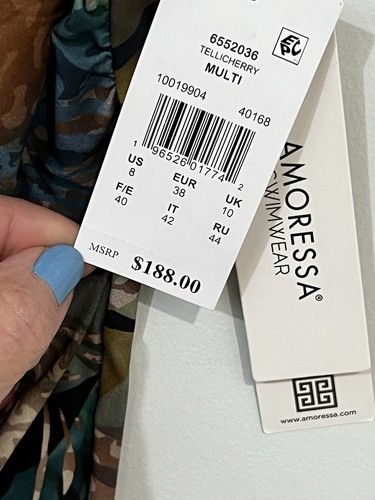188 $ Amoressa by Miraclesuit Größe 8 Einteiler/Schulter Tellicherry Badeanzug - Bild 5 von 18