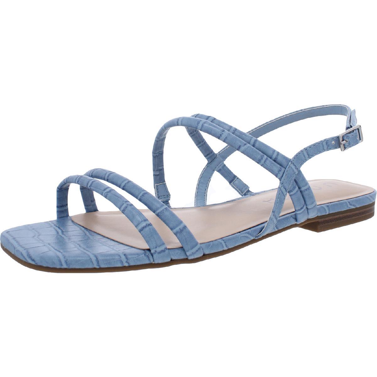 Женские босоножки на плоской подошве Unisa Salamn синего цвета с ремешками 8.5 Medium (B,M) BHFO 8698