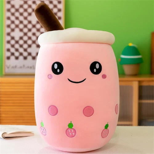 Bubble Tea Kuscheltier Plüschtier Boba Tee Kissen Plushie Plüsch Kissen Puppe DE - Bild 33 von 46