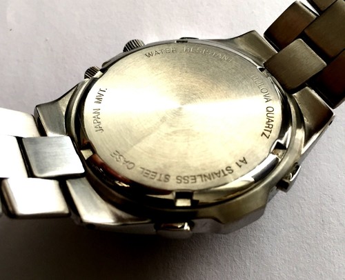 MEN'S WATCH BULOVA MARINE STAR WATER RESISTANT 100 ALL FROM STAINLESS STEEL CASE - Picture 5 of 7