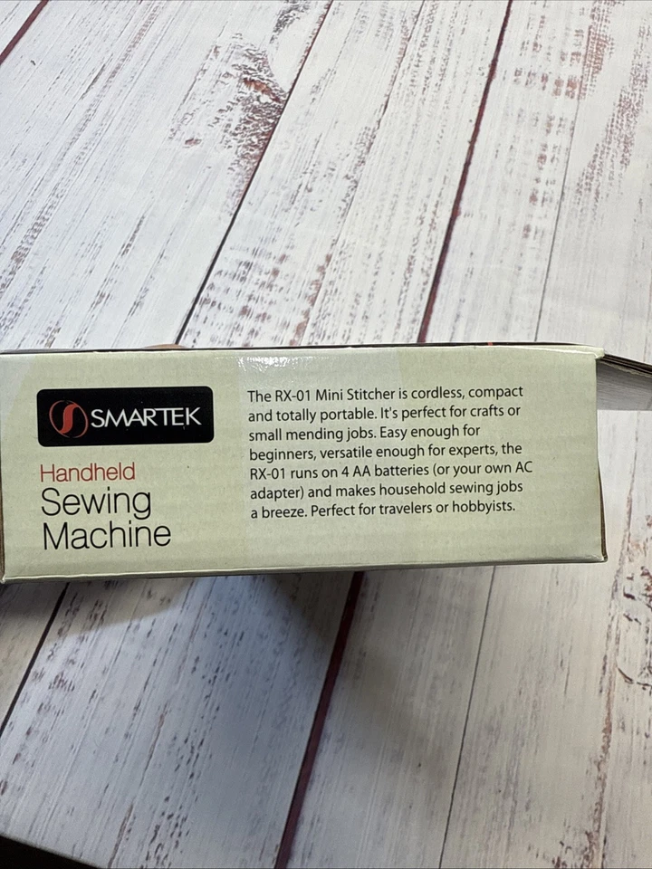 Smartek Mini Handheld Rex Sewing Machine Model RX-01R Portable Red W/ Bobbins - Image 3 of 4