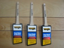 3 EA- CORONA 2 1/2" OXLITE PRO ANGLE SASH PAINT BRUSH, OX'N BRISTLE, MADE IN USA