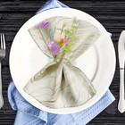  6 Pcs Dining Table Napkin Ring Artificial Easter Egg Candle Holder