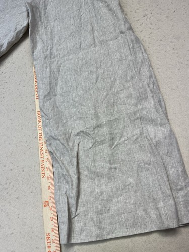 REFORMATION 100% Linen Size 12 Womens Beige Wide Leg Lightweight Pants - Picture 5 of 10