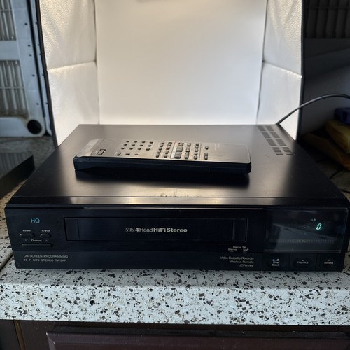 Vintage JCPenney 686-6014 Video Cassette Recorder Videorecorder VHS mit Fernbedienung. Getestet!