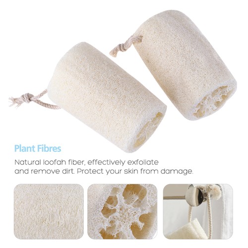 Loofah Asciugamano Bagno Doccia Scrubber per Corpo Zucca Spugna Accessori - Foto 9 di 11