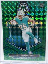 2024 Panini Mosaic - Rookies Jaylen Wright #383 Green Mosaic Prizm (RC)