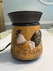 Rare Scentsy Rooster Farmhouse Wax Warmer Chicken Fall Holiday Tested