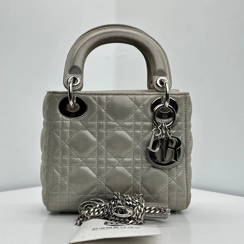 Mini perle grise Dior Lady M0505 80163455