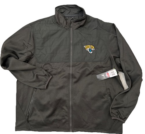 NFL Officially Licensed Adult Full Zip Pockets Soft Fleece Jacket Jaguars XL NWT - Picture 1 of 11