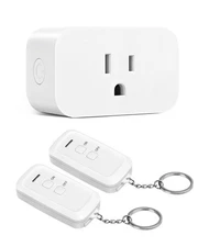 DEWENWILS Remote Control Outlet, Indoor Remote Outlet with 2 Remotes,15A/1875W