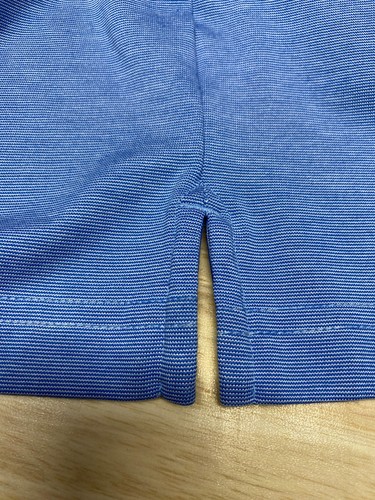 Travis Mathew Golf Polo Sport Shirt Herren XXXL blau Nadelstreifen Pima Mischung - Bild 5 von 13