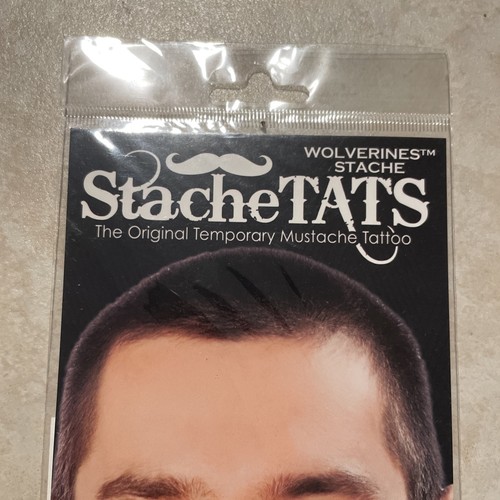 Michigan Wolverines Stache Tats Temporary Face Tattoos Perfect for Gameday NCAA - Picture 2 of 8