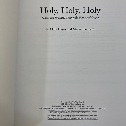 Holy Holy Holy Piano Organ Songbook 2 Book Set Mark Hayes Marvin Gaspard HF5216 - Picture 3 of 6