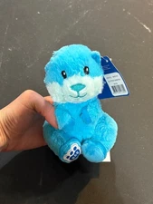 Build a Bear Baby Blue Otter Wristlet Plush Toy 2022 6"