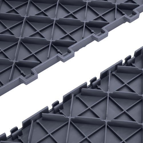 Garage Floor Tiles Interlocking 12x12 in 25 Pack Garage Flooring Tiles Gray - Picture 9 of 10