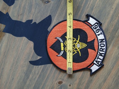 LARGE US Navy Attack Squadron Patch ATKRON VMA-196 Naval Aviation A-6 Intruder - Picture 3 of 4