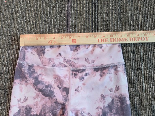 Athleta Girls High Rise Chit-Chat Pink Marbled Pants Pink, Size XL/14 - Picture 3 of 8