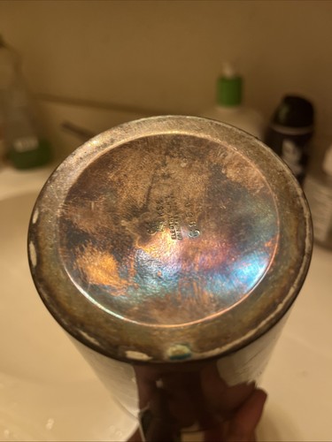 K.s. International Electric Silverplate on nicklesilver Pitcher VTG USA #C959 - Picture 6 of 7