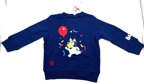 Bluey Toddler Boys Navy Blue Sweatshirt Crewneck Pullover Size XS (2T) - NWT