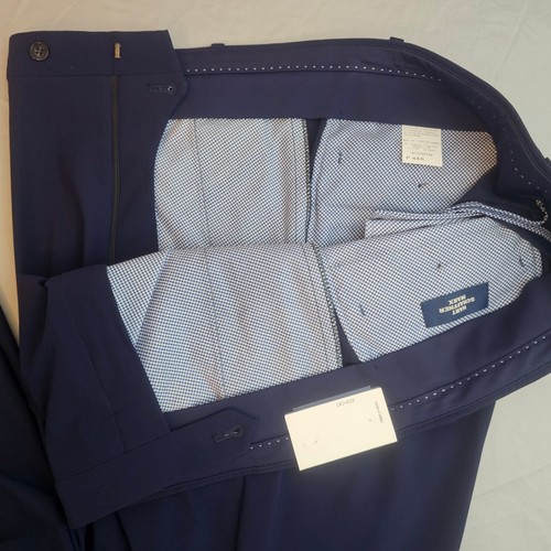 Hart Schaffner Marx New York Suit Dress Pants 44 Reg Unhemmed Navy NWT L278 - Picture 5 of 5