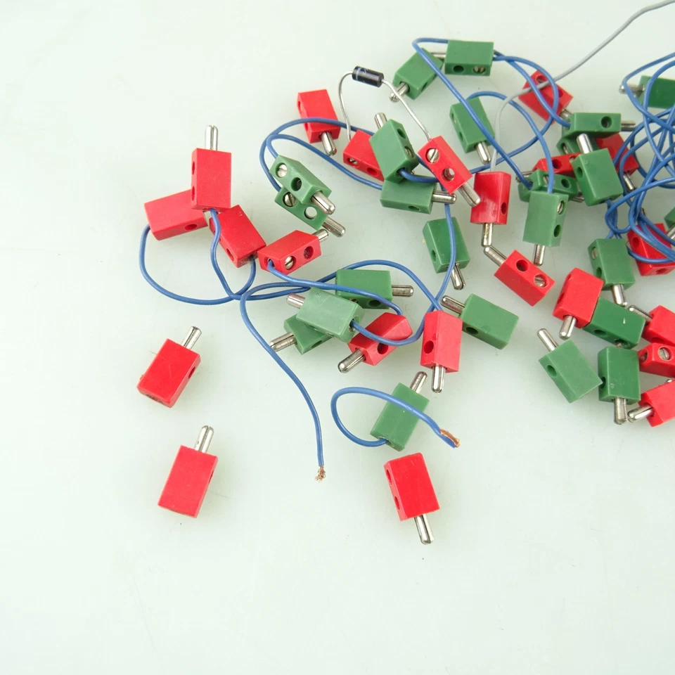 Fischertechnik Konvolut 55x Stecker Teilweise mit Kabel - Bild 2 von 4