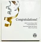 2021-W American Silver Eagle TYPE 1-Congratulations Set-OGP
