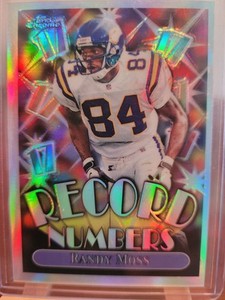 1999 Topps Chrome Record Numbers Refractor Randy Moss #RN1 HOF