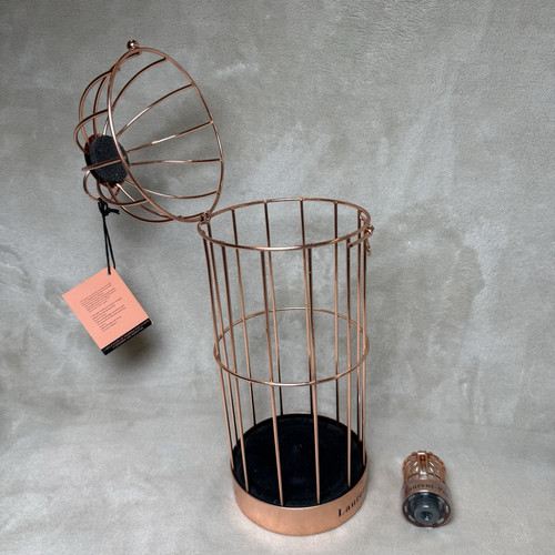 Laurent-Perrier Rose Champagne Cuvee Bird CAGE Collectible 12" Tall w/ Stopper - Picture 2 of 6