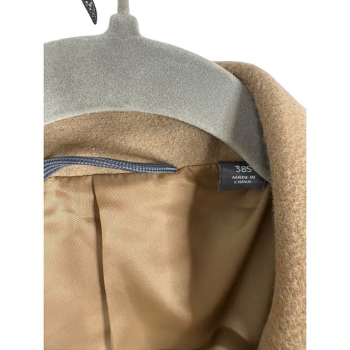 Abrigo Michael Kors Madison Mezcla Lana Cachemira Abrigo Lujo Camel Talla 38S - Imagen 6 de 10