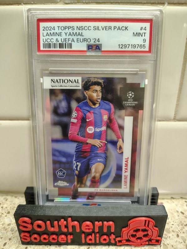 2024 Topps Chrome NSCC UCC & UEFA Silver Pack Lamine Yamal Rookie PSA 9 ⚽🔥🏆