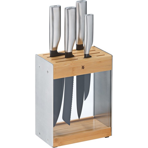 Wmf Messer-Set Ultimate Black 4 Messer Mit Transparentem Flextec-Messerblock-image