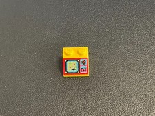 LEGO 3039pb019 Schrägstein Dachstein Computer Aquanauts 1 Stück gelb