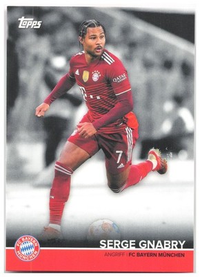 Serge Gnabry 2021-22 Topps FC Bayern München Team Set BCM-SG FC Bayern Munchen N