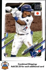 2021 Topps Japan Edition #182 Santiago Espinal RC Toronto Blue Jays