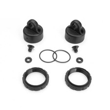 Tekno RC Composite Shock Cap & Spring Adjuster Set - TKR6018
