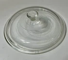 Vintage Pyrex 407 Replacement Round Lid Clear Glass 7-1/8” ID, 8-1/8” OD