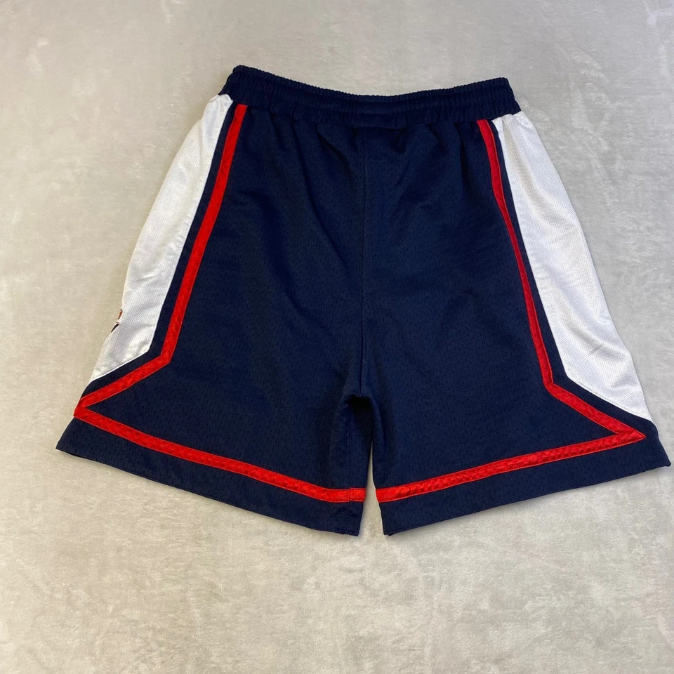 И 1 мужской баскетбол шорты XLarge темно-синий белый красный сетки вышитый логотип - Изображение 3 из 4