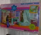 Vintage Barbie Bath And Bubbles House Playset 2002 New