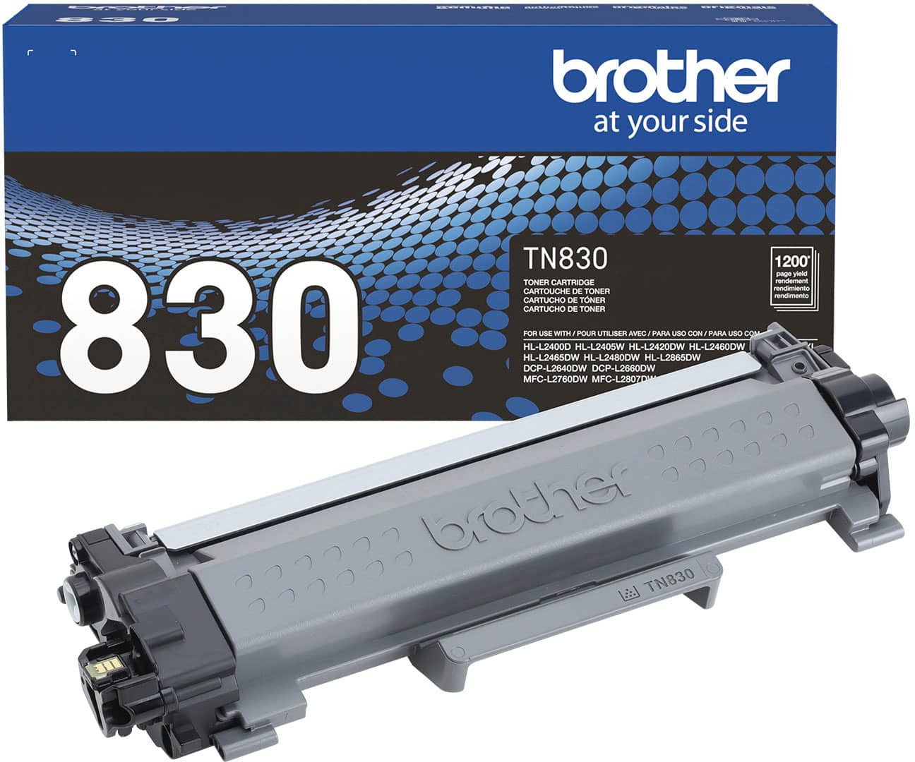 Картридж с тонером Brother - TN830 стандартной емкости - Черный