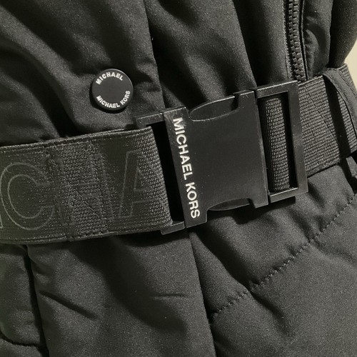 MICHAEL KORS Women's Sz M Black Quilted w/Hood Winter Coat - Picture 7 of 22