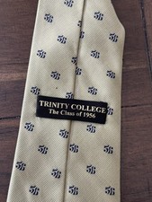 Vintage Trinity College Hartford Class of 1956 Necktie 100 Silk