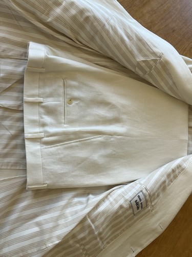 Mens Brooks Brothers Gatsby 2 Piece Flax Linen Suit 44 L - Picture 3 of 15